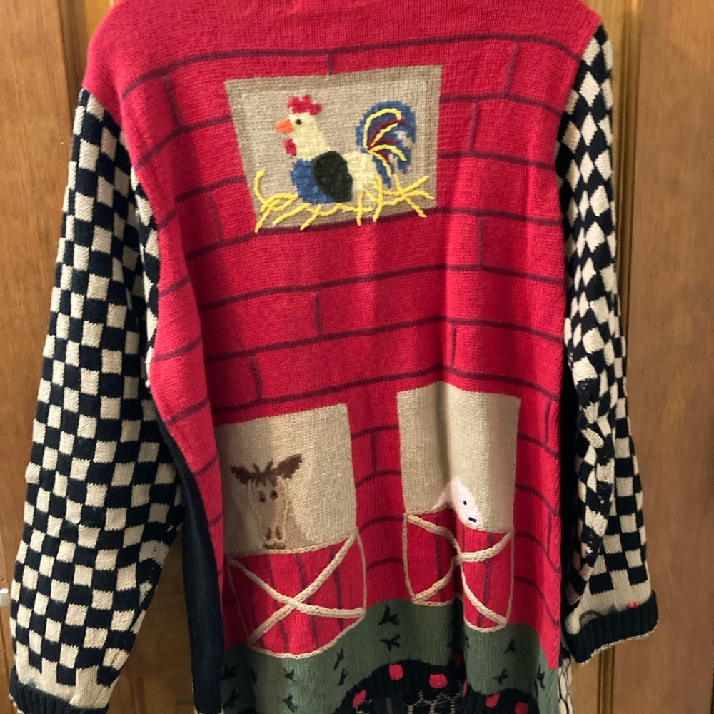 Sweater large rooster/ farm embroidered - Picture 16 of 16